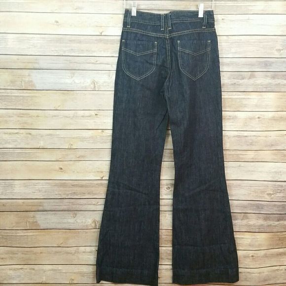 Gorman High Waist Flared Sailor Style Jeans Size 24 - Picture 6 of 8